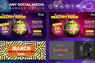 do facebook cover, header, ads banner, youtube cover design