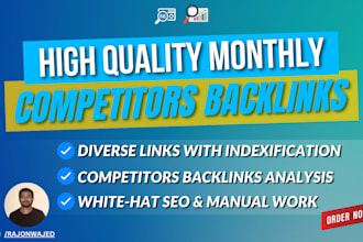 do monthly competitors backlinks high quality link building