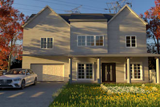 do professional architectural 3d modelling and rendering in revit and lumion