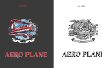 design vintage, gym, aircraft and retro logo for your brand
