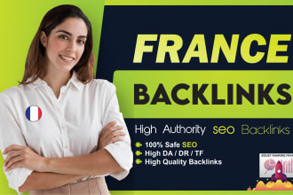 offer france SEO backlinks high authority DR french link building service