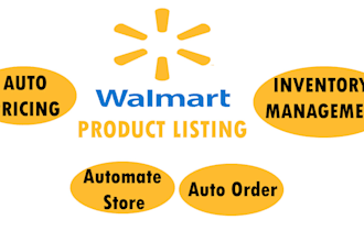 create walmart product listing and automation