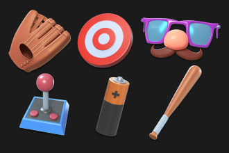 create a 3d rendered icon for your game or app