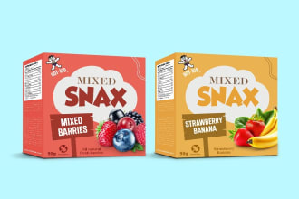 do custom box packaging design, product label design, amazon product packaging