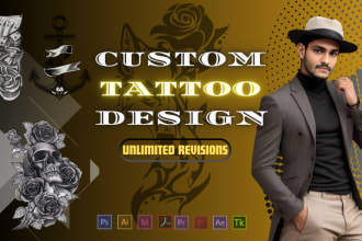 provide custom tattoos vectorization and tattoo flash