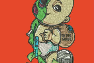 digitize your logo into embroidery emb dst pes and embroidery patches