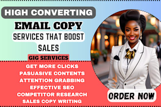 high converting email copy and copywriting for your email marketing campaign