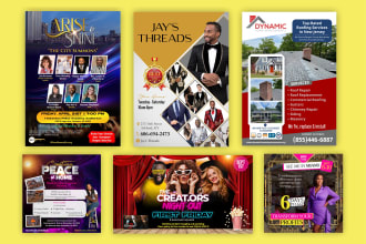 design eye catching event flyer, marketing flyer, club flyer