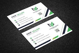 do professional and unique business card design