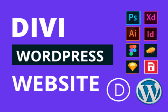 convert  figma to divi, PSD, xd, pdf, to divi theme by elegant themes