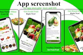 design app screenshots for app store and play store