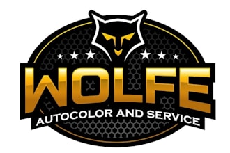 do make an modern custom wolf logo