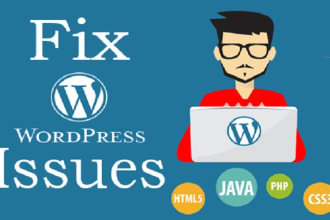 do fix wordpress error and debugging