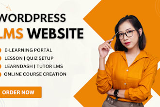 build lms wordpress website using tutor lms, masterstudy or learndash