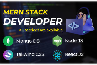 develop mern stack website using tailwindcss,typescript and nextjs
