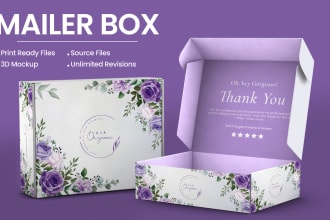 do packaging design, product box design, amazon box design and mailer box