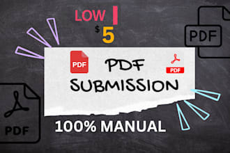 do PDF submission to 15 documents sharing site