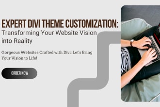 create any business website with wordpress using divi