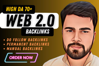provide web 2 0 backlinks manually with dofollow, high da guest post