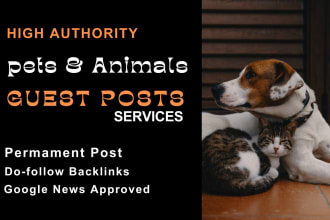 do pets and animals guest post on a pet blog with dofollow backlinks