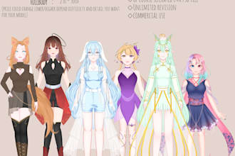 draw you l2d vtuber model