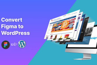convert canva, psd or figma to wordpress using elementor pro