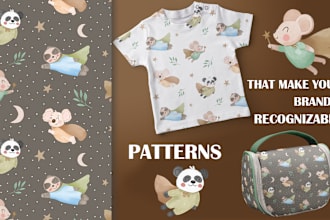 do seamless boho pattern watercolor with animals, print design for textile