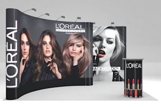 design professional pop up exhibition display banner and trade show booth
