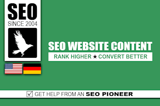 be your SEO website content writer