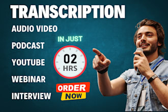 transcribe audio to text and do video transcription