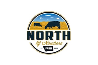 design creative agro dairy farm pet animal and agriculture logo
