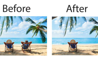 remove any object and people from images background 24 hours with high quality