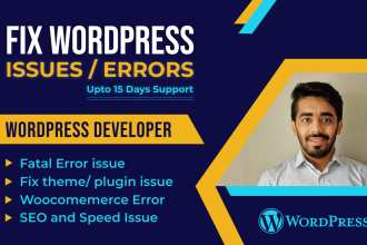 fix wordpress errors wordpress issues