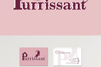 create professional logo, business card and menu
