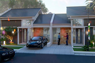 produce an exterior design by sketchup