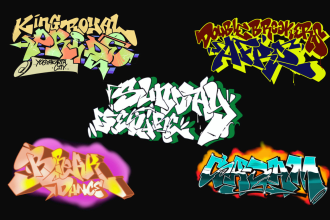 create best graffiti design for you in 24 hours