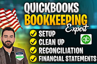 do quickbooks clean up, bookkeeping , and reconciliation in quickbooks online