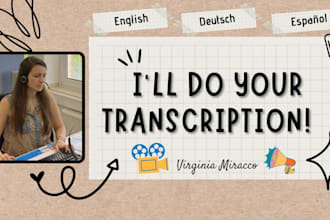 do spanish german and english transcription within 24 hours