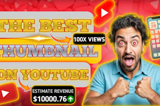 design youtube thumbnail and fiverr image