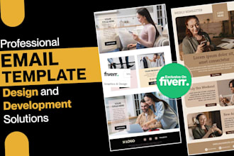 design editable email template and newsletter for your brand