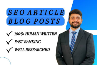 write seo article and blog post upto 1500 on any niche