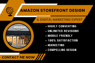 create amazon storefront amazon storefront design shopify store design for you