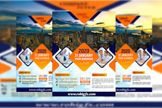do create flyer design, banner design and sign board design