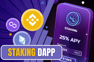 build staking dapp, pump fun, web3 launchpad dapp for erc20, bep20, spl token