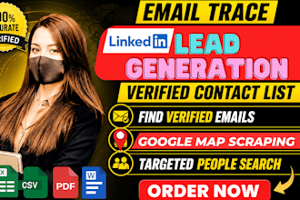 find email address, linkedin leads, data mining, map scraping, data collection
