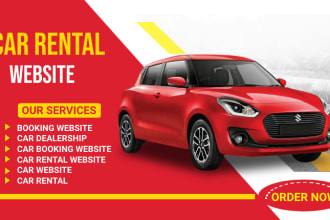 design car rental, car rental landing page, car dealer, car rental website