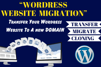 do wordpress website migration, transfer, backup, clone to new host