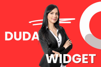 design custom widgets on duda website builder