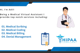 be your medical VA, medical scriber and medical coder biller