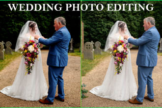do wedding photo edit and retouching